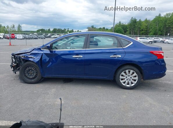 3N1AB7AP8KY381773 2019 NISSAN SENTRA Синий Панорамный вид салона 360°