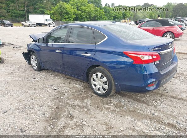 3N1AB7AP9GY219898 2016 NISSAN SENTRA Blue Rear left