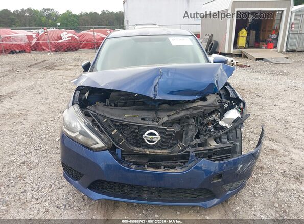 3N1AB7AP9GY219898 2016 NISSAN SENTRA Blue Instrument cluster view
