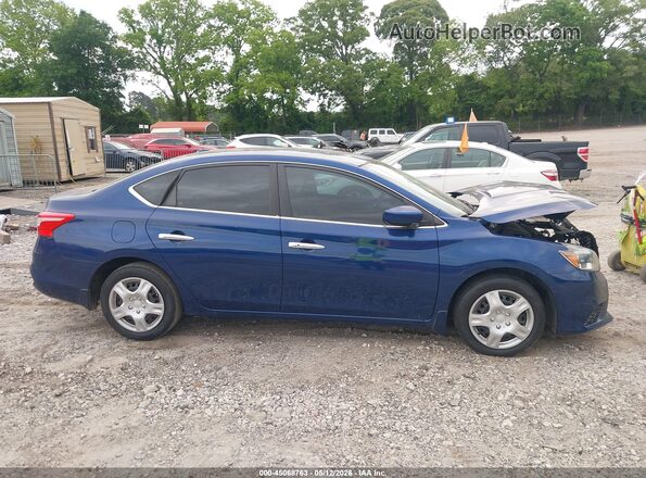 3N1AB7AP9GY219898 2016 NISSAN SENTRA Blue Rear interior view