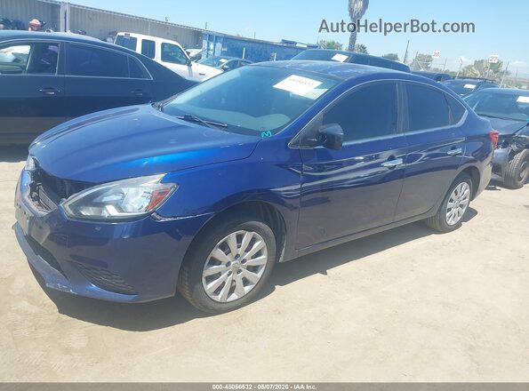 3N1AB7AP9GY245434 2016 NISSAN SENTRA Blue Przód lewy