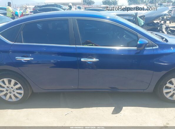 3N1AB7AP9GY245434 2016 NISSAN SENTRA Blue Widok wnętrza z tyłu