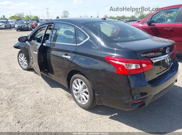 3N1AB7AP9GY330130 2016 NISSAN SENTRA Black Trasero izquierdo