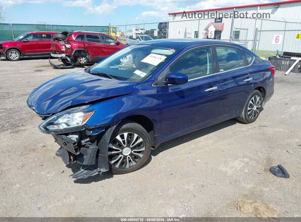3N1AB7AP9HY319422 2017 NISSAN SENTRA Blue Vista tres cuartos delantera izquierda