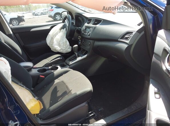 3N1AB7AP9HY319422 2017 NISSAN SENTRA Blue Vista interior delantera