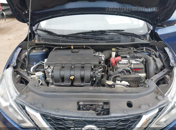 3N1AB7AP9HY373612 2017 NISSAN SENTRA Blue Rear view