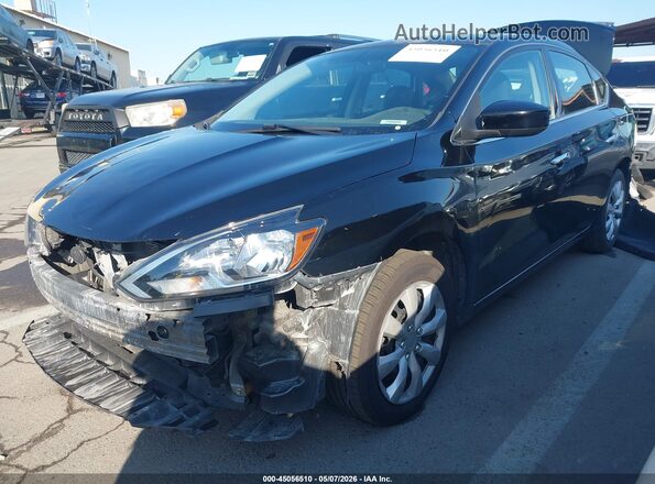 3N1AB7AP9HY394282 2017 NISSAN SENTRA Black Vista tres cuartos delantera izquierda
