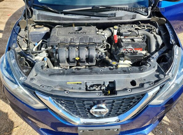 3N1AB7AP9JL630481 2018 NISSAN SENTRA Blue Rear interior view