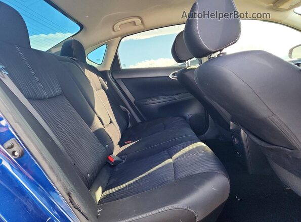3N1AB7AP9JL630481 2018 NISSAN SENTRA Blue Rear seats view
