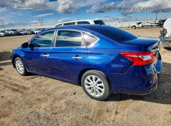 3N1AB7AP9JL630481 2018 NISSAN SENTRA Blue Rear left