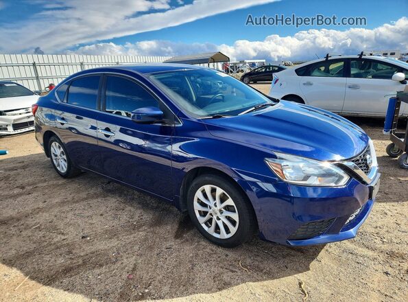 3N1AB7AP9JL630481 2018 NISSAN SENTRA Blue Front right