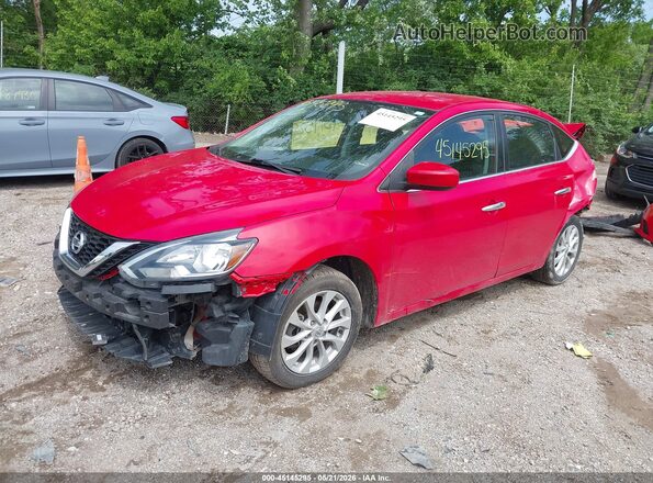 3N1AB7AP9JL640766 2018 NISSAN SENTRA Red Front left