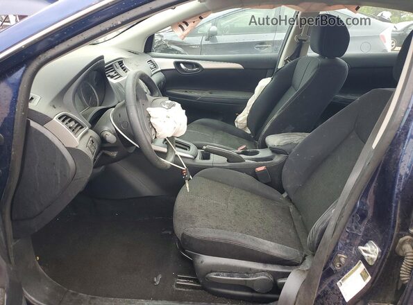 3N1AB7AP9JY215227 2018 NISSAN SENTRA Blue Вид салону спереду