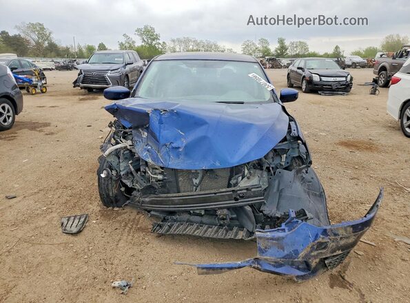 3N1AB7AP9JY215227 2018 NISSAN SENTRA Blue Вид спереду