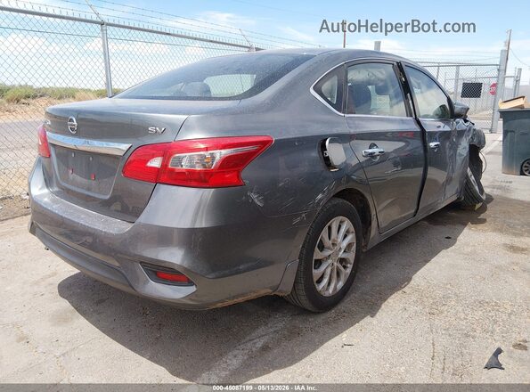3N1AB7AP9JY230438 2018 NISSAN SENTRA Gray Tył prawy