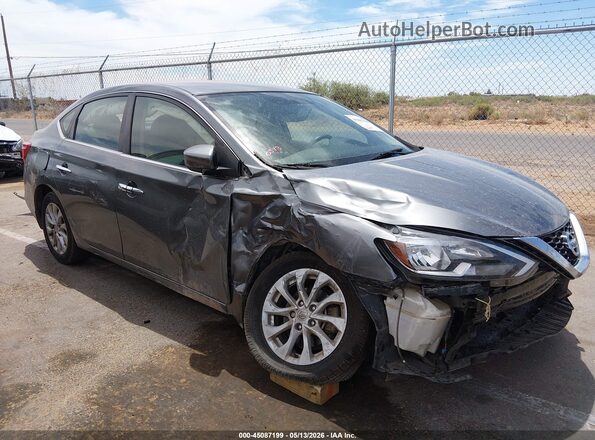3N1AB7AP9JY230438 2018 NISSAN SENTRA Gray Widok wnętrza 360 stopni