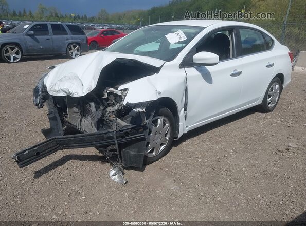 3N1AB7AP9JY306191 2018 NISSAN SENTRA White Przód lewy