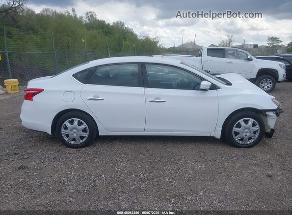 3N1AB7AP9JY306191 2018 NISSAN SENTRA White Widok wnętrza z tyłu