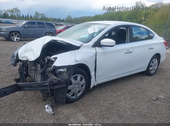 3N1AB7AP9JY306191 2018 NISSAN SENTRA White Widok wnętrza 360 stopni