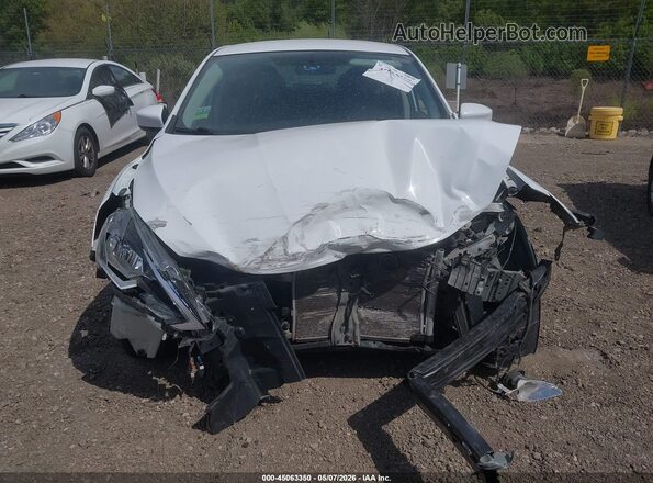 3N1AB7AP9JY306191 2018 NISSAN SENTRA White Widok zestawu wskaźników