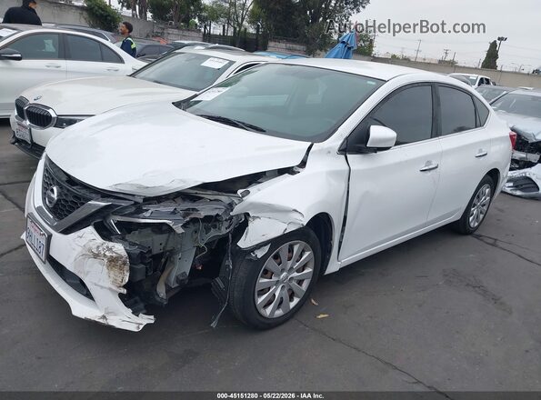 3N1AB7AP9JY313898 2018 NISSAN SENTRA White Առջևի ձախ երեք քառորդ տեսարան