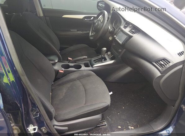3N1AB7AP9KY230702 2019 NISSAN SENTRA Blue Вид салону спереду