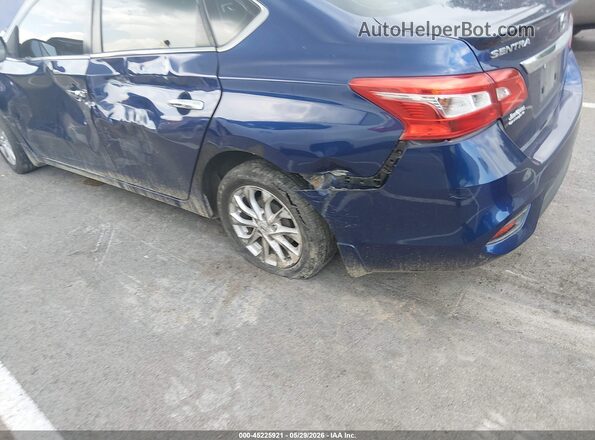 3N1AB7AP9KY230702 2019 NISSAN SENTRA Blue Вид спереду