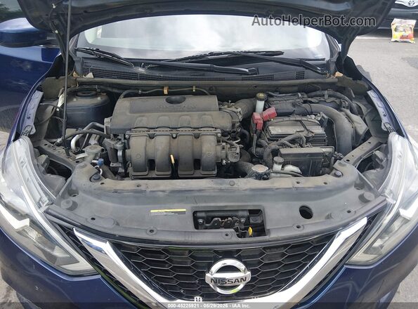 3N1AB7AP9KY230702 2019 NISSAN SENTRA Blue Вид ззаду