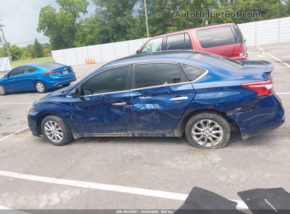 3N1AB7AP9KY230702 2019 NISSAN SENTRA Blue Панорамний вид салону 360°