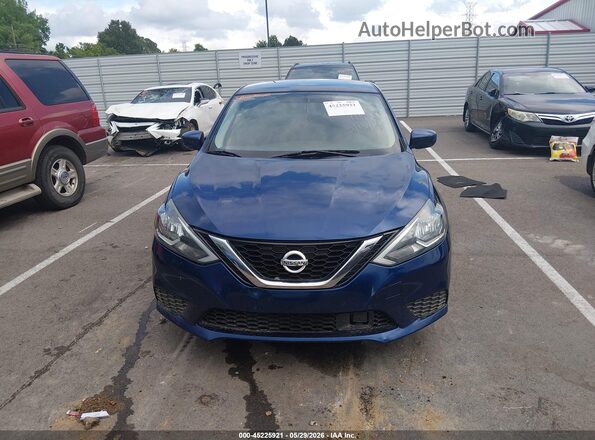3N1AB7AP9KY230702 2019 NISSAN SENTRA Blue Вид щитка приладів