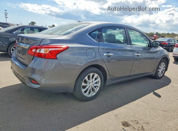 3N1AB7AP9KY266048 2019 NISSAN SENTRA Серый Задняя правая четверть