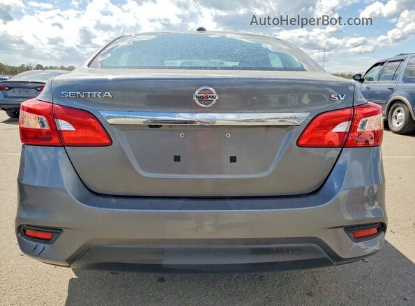 3N1AB7AP9KY266048 2019 NISSAN SENTRA Серый Вид сзади