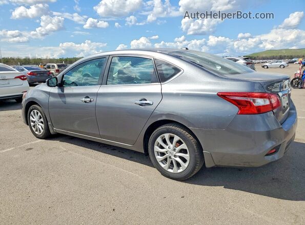 3N1AB7AP9KY266048 2019 NISSAN SENTRA Серый Задняя левая четверть