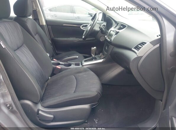 3N1AB7AP9KY281519 2019 NISSAN SENTRA Gray Widok wnętrza z przodu