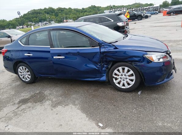 3N1AB7AP9KY320951 2019 NISSAN SENTRA Blue Դիմացի տեսք