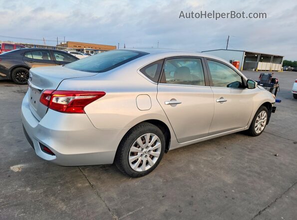 3N1AB7AP9KY338589 2019 NISSAN SENTRA Silver Задня права чверть