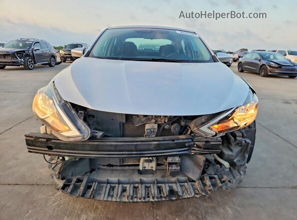 3N1AB7AP9KY338589 2019 NISSAN SENTRA Silver Вид спереду