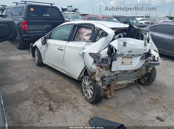 3N1AB7AP9KY375982 2019 NISSAN SENTRA White Հետևի ձախ