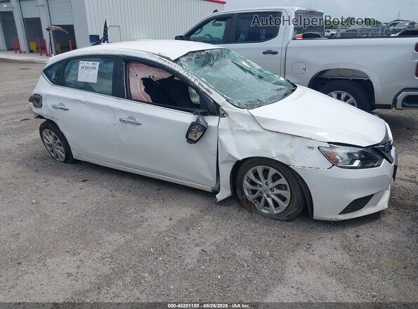 3N1AB7AP9KY375982 2019 NISSAN SENTRA White Սալոնի 360 աստիճան տեսք