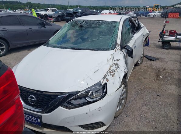 3N1AB7AP9KY375982 2019 NISSAN SENTRA White Սալոնի հետևի տեսք