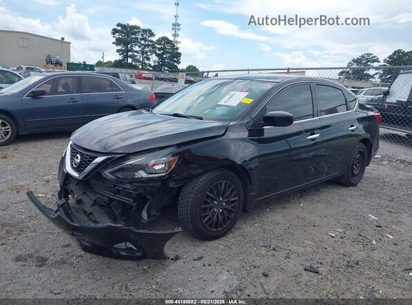 3N1AB7AP9KY392703 2019 NISSAN SENTRA Black Вид спереду