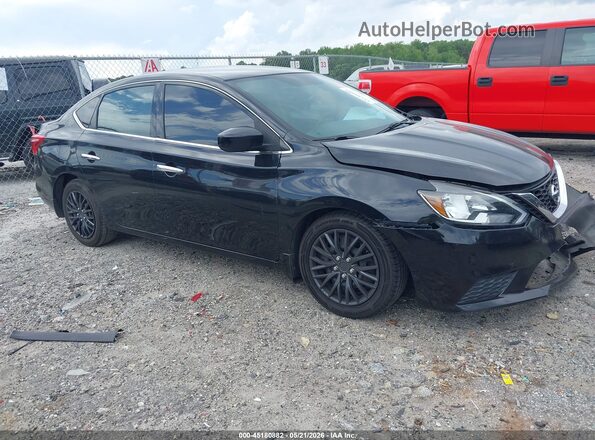 3N1AB7AP9KY392703 2019 NISSAN SENTRA Black Вид задньої частини салону