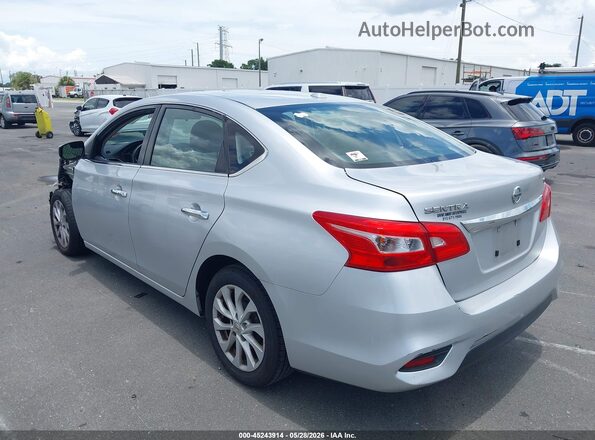 3N1AB7AP9KY409547 2019 NISSAN SENTRA Silver Задня ліва чверть
