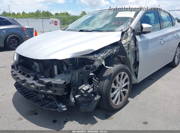 3N1AB7AP9KY409547 2019 NISSAN SENTRA Silver Вид спереду