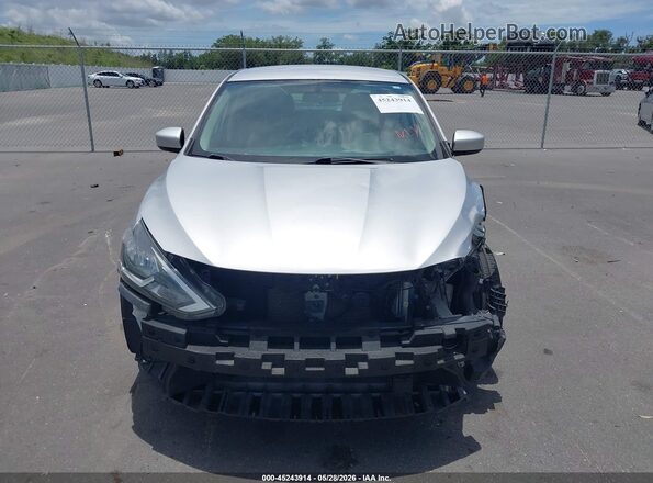 3N1AB7AP9KY409547 2019 NISSAN SENTRA Silver Вид задньої частини салону