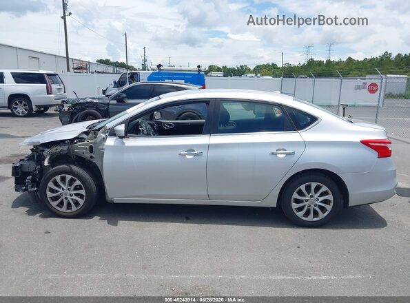 3N1AB7AP9KY409547 2019 NISSAN SENTRA Silver 