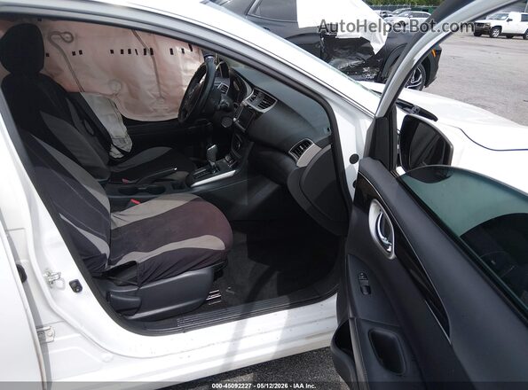 3N1AB7AP9KY418281 2019 NISSAN SENTRA White წინა სალონის ხედი