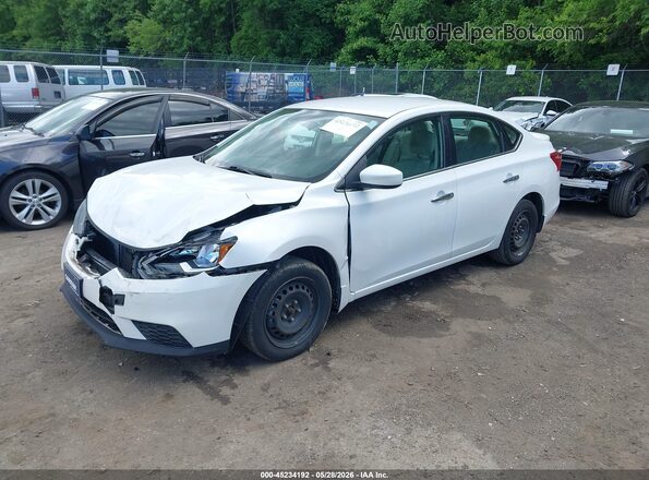 3N1AB7APXGL681254 2016 NISSAN SENTRA White Vista tres cuartos delantera izquierda