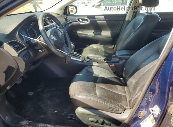 3N1AB7APXGY232546 2016 NISSAN SENTRA Blue Вид салону спереду