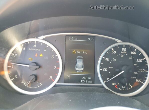 3N1AB7APXGY232546 2016 NISSAN SENTRA Blue Вид щитка приладів